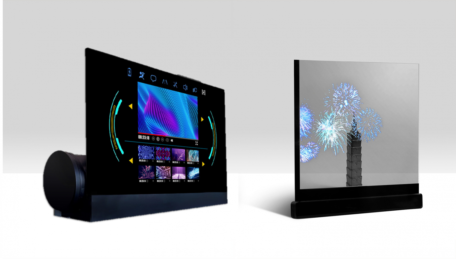 可卷式、折迭性、高透明